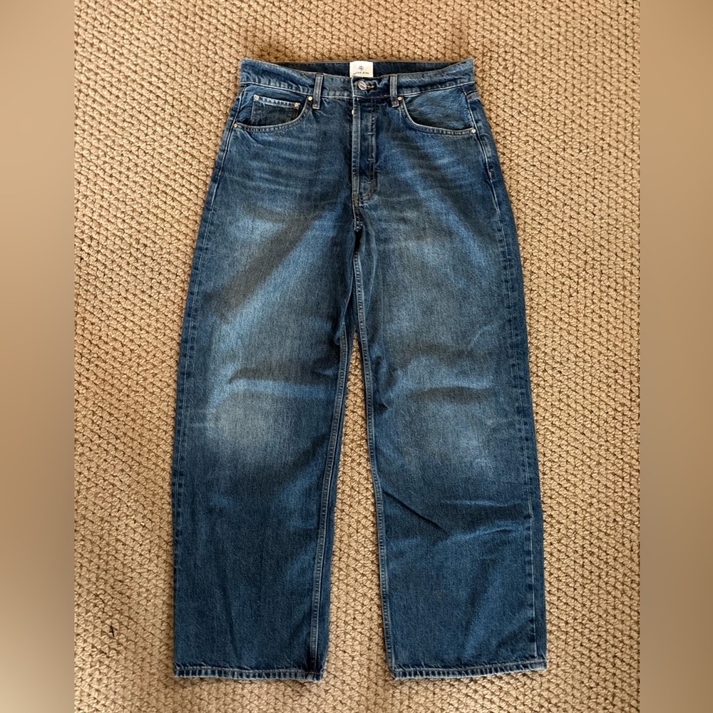 Anine Bing Manon Jean Size 29 high rise wide leg